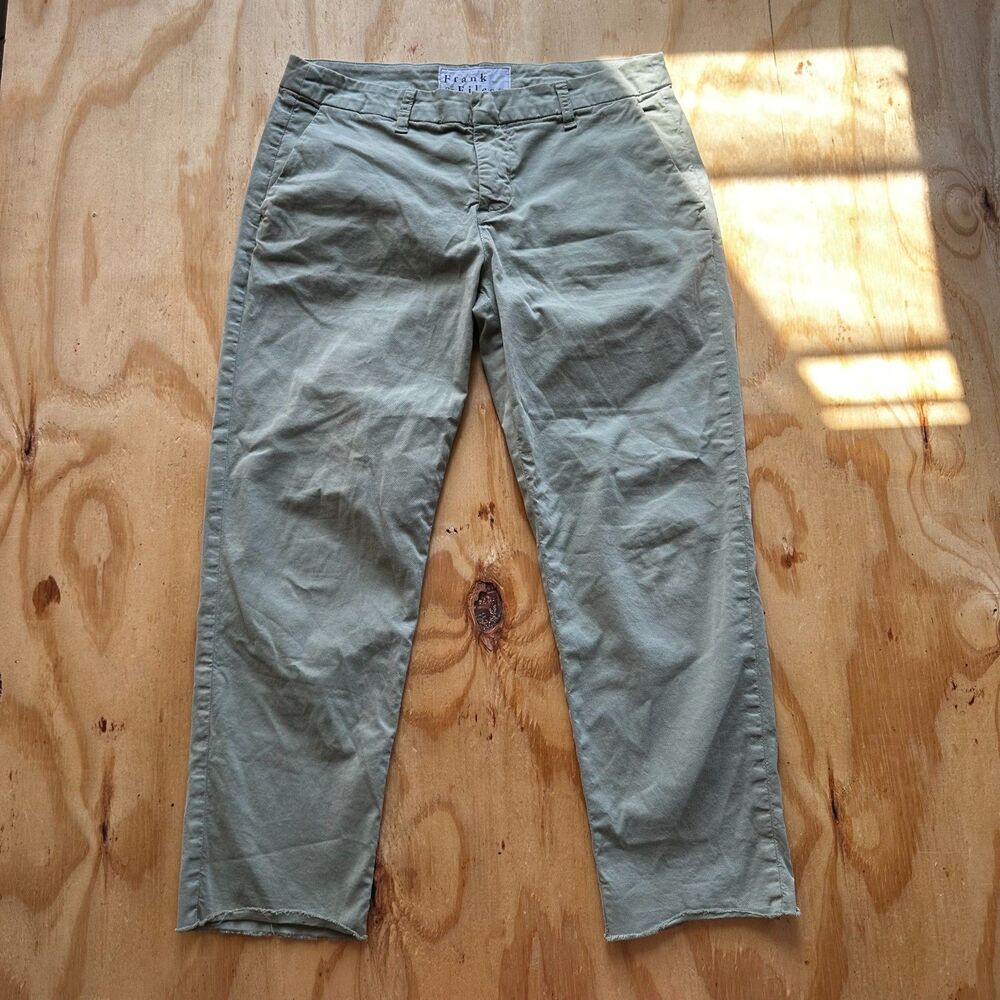 Frank & Eileen Wicklow Khaki Green Chino Pants - 8